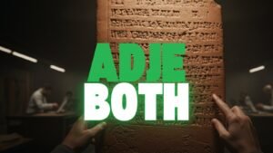 A renowned music archaeologist carefully examines an ancient clay flute, surrounded by historical artifacts and sound analysis tools in a dimly lit research lab.